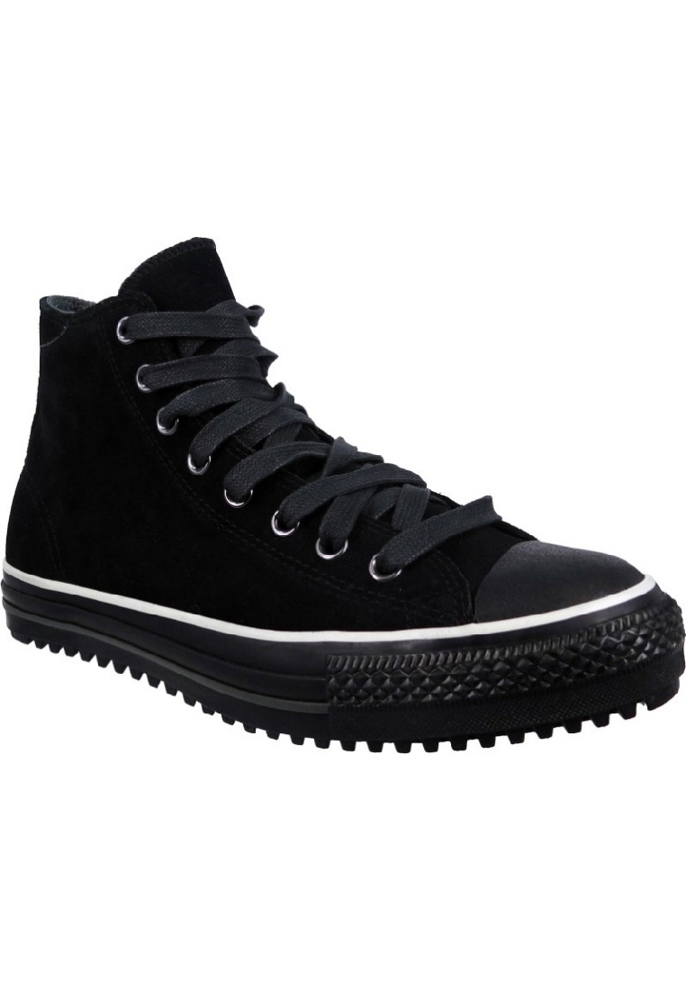 Converse Chucks Leder Schwarz 1T287 Con Boot Mid Black Grey Gr. 41,5